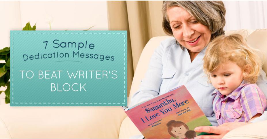 7 Sample Dedication Messages to Beat Writer's Block