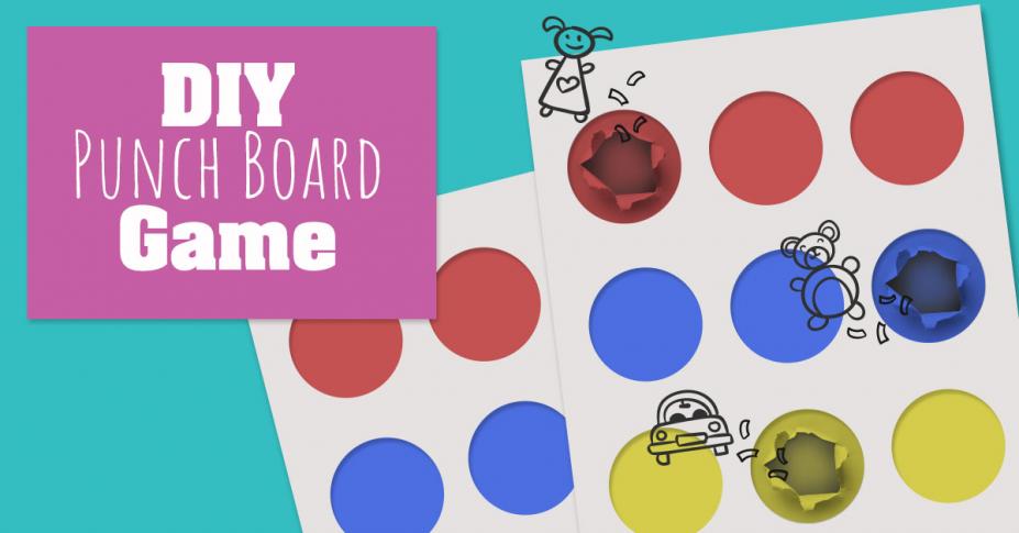 DIY Punch Board Game for Kids’ Parties