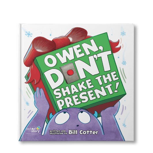Personalized Don't shake the Present Cover