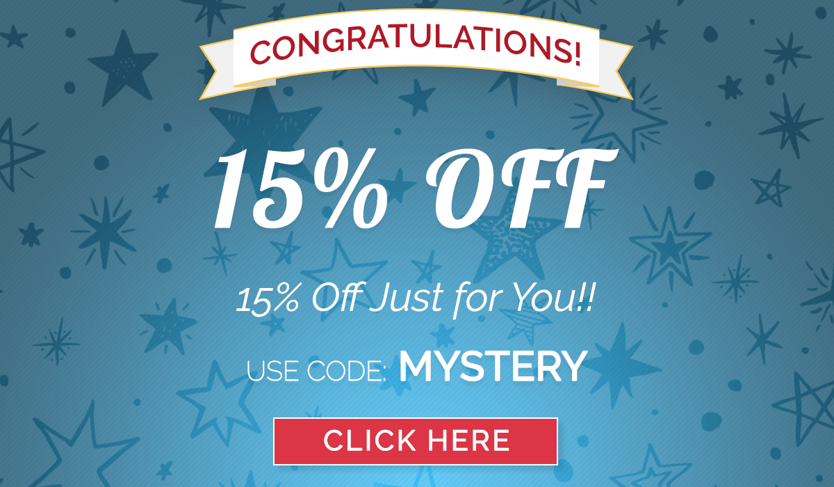 15% OFF WINNER!