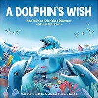 Cover for eco-friendly kid's book A Dolphin's Wish